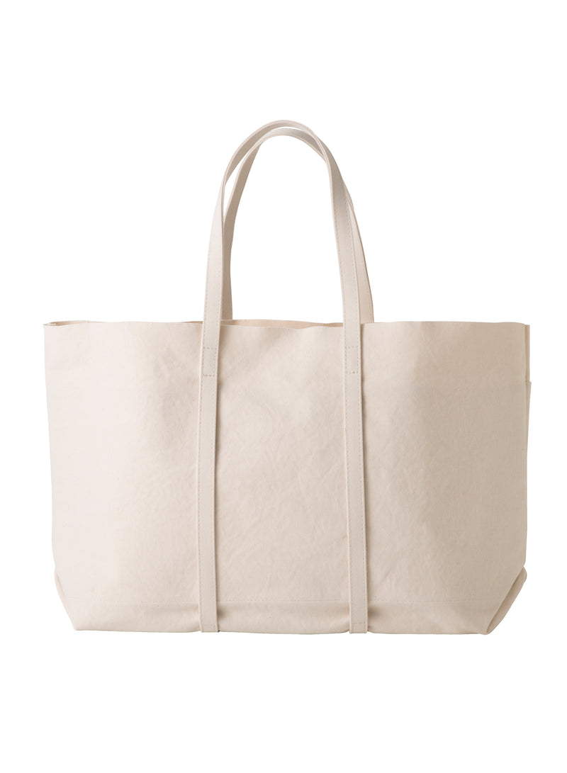 Washed Canvas 6 Pockets Tote Large