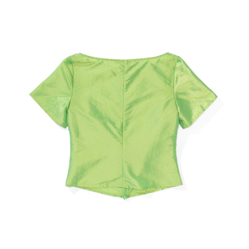 Boat Neck Zip Top