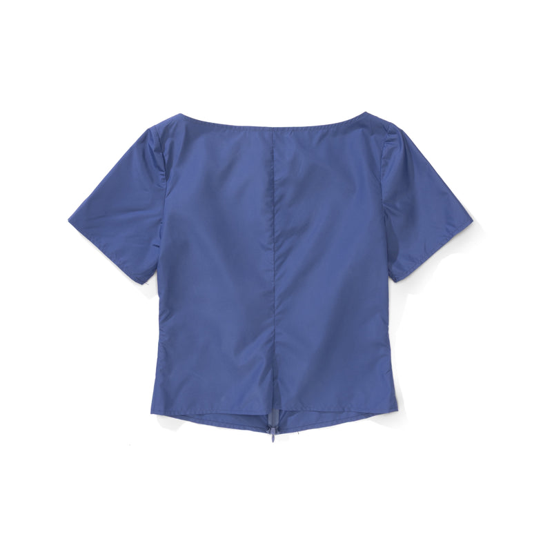 Boat Neck Zip Top