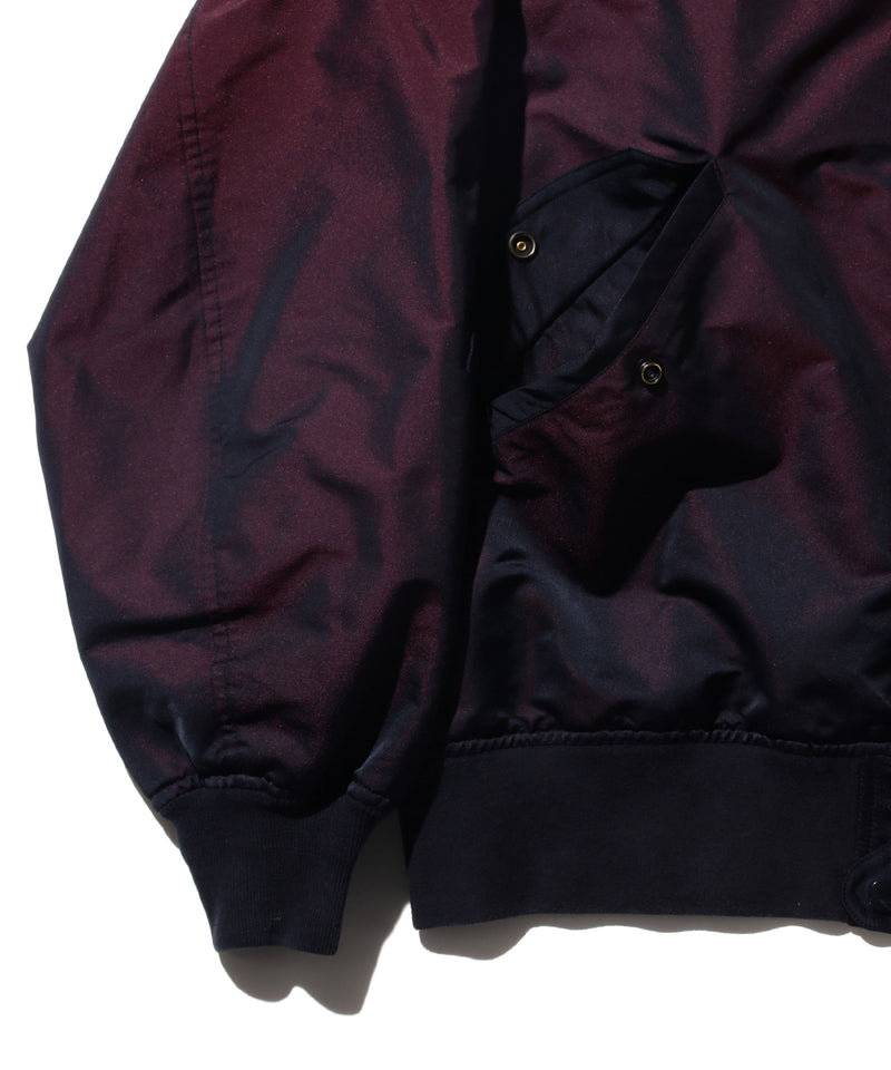 Iridescent Twill Military Flight Jacket