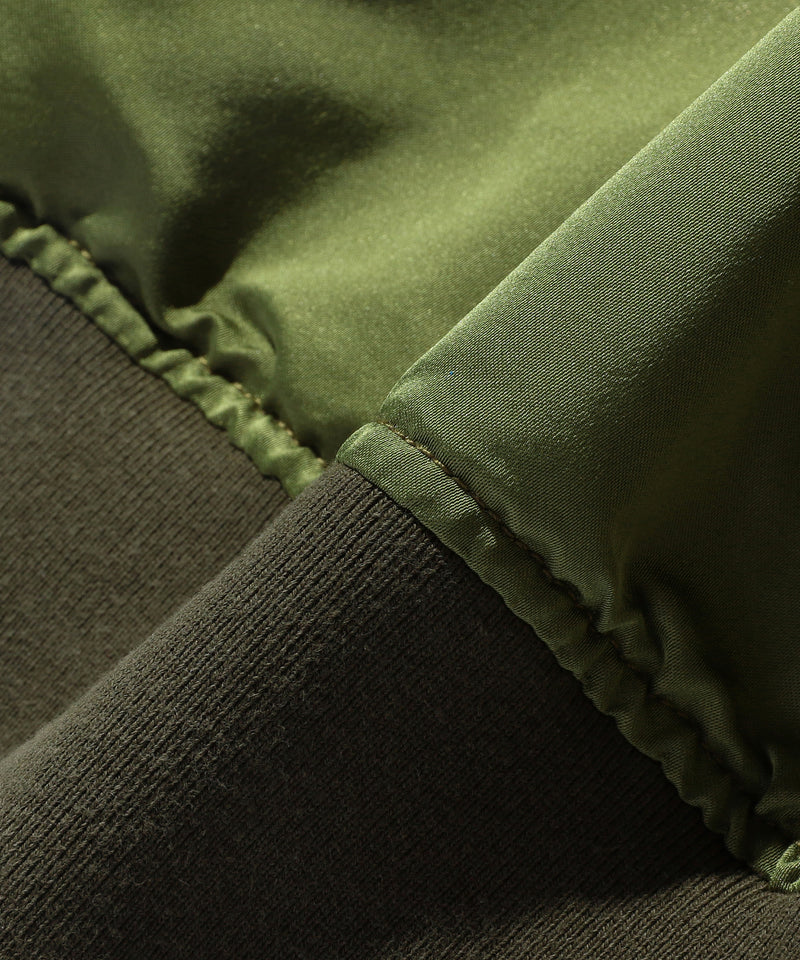 Iridescent Twill Military Flight Jacket