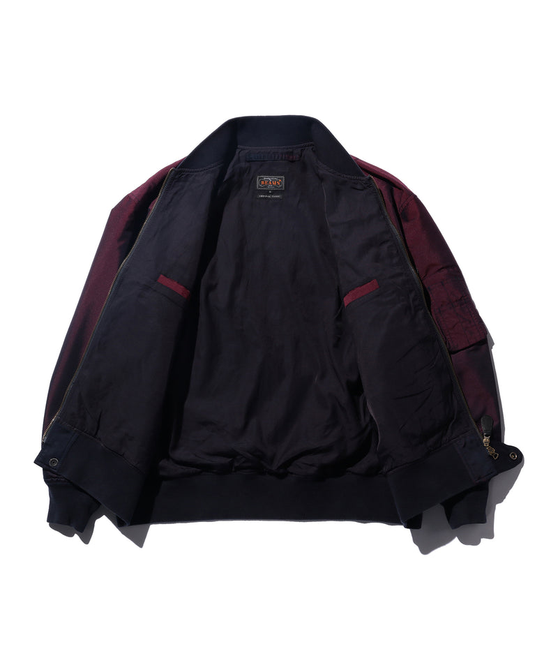 Iridescent Twill Military Flight Jacket