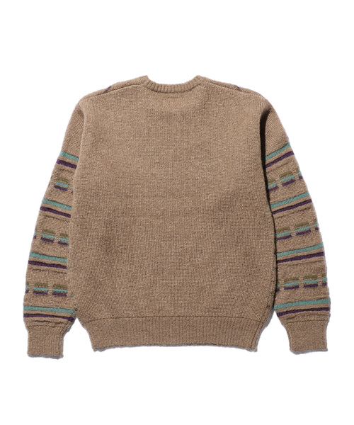 Jacquard Stripe Crew