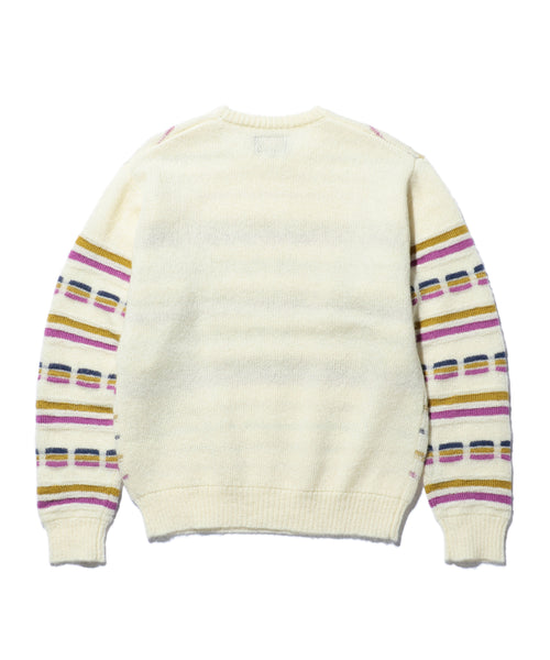 Jacquard Stripe Crew