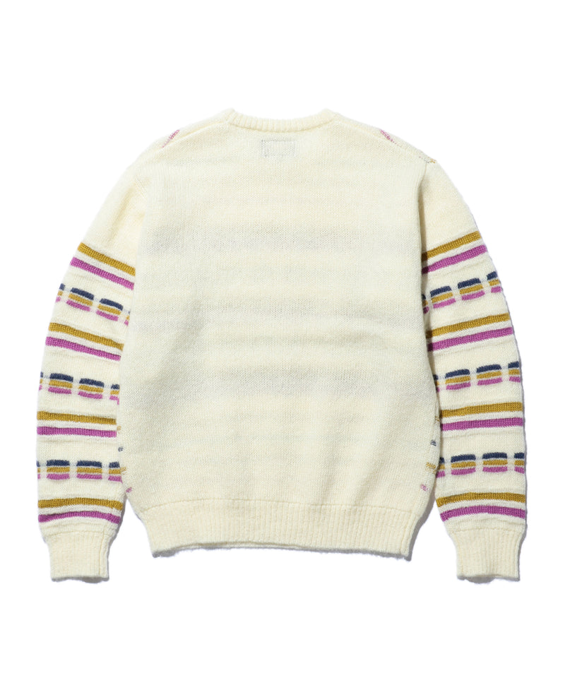 Jacquard Stripe Crew