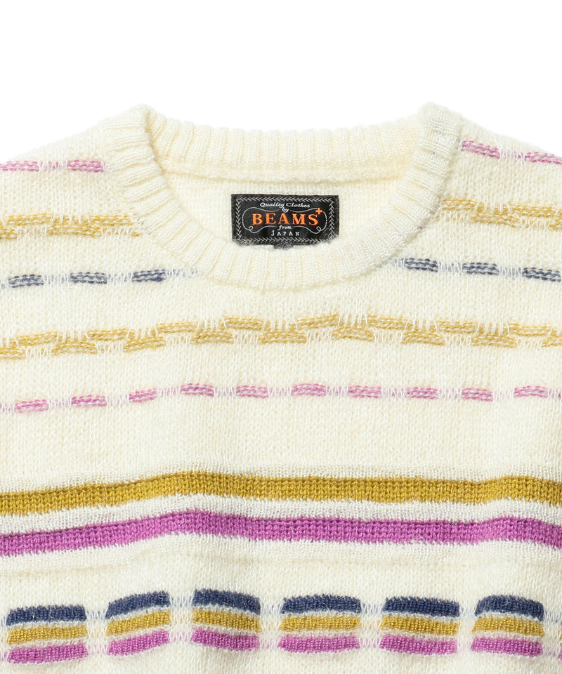 Jacquard Stripe Crew