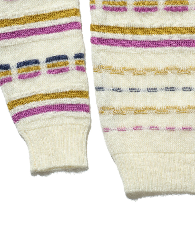 Jacquard Stripe Crew