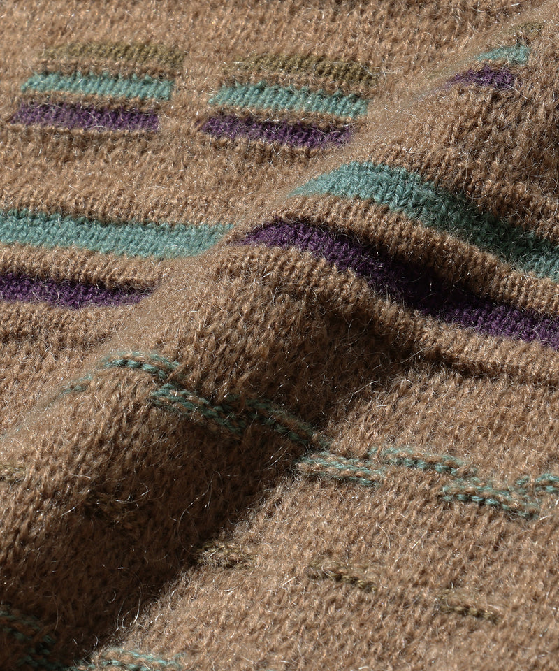 Jacquard Stripe Crew