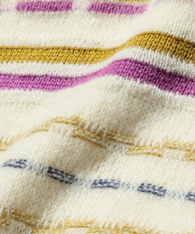 Jacquard Stripe Crew