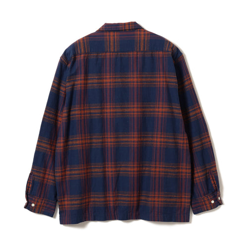 Vincent Nep Herringbone Plaid Shirt