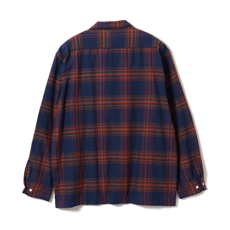 Vincent Nep Herringbone Plaid Shirt