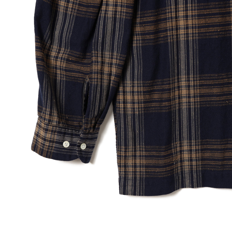 Vincent Nep Herringbone Plaid Shirt