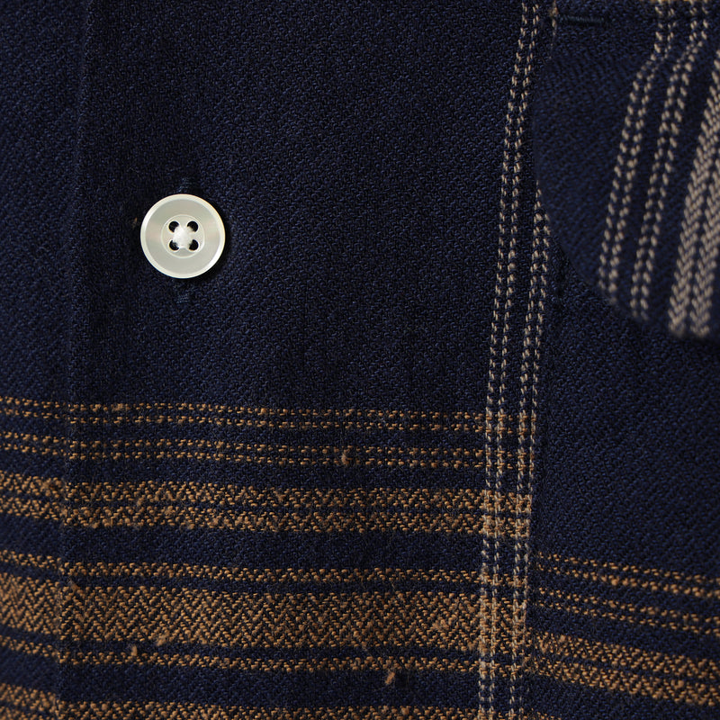 Vincent Nep Herringbone Plaid Shirt