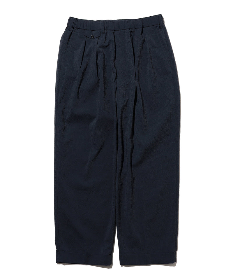 2 Pleats Anywhere(wear) Seersucker Plaid Pant