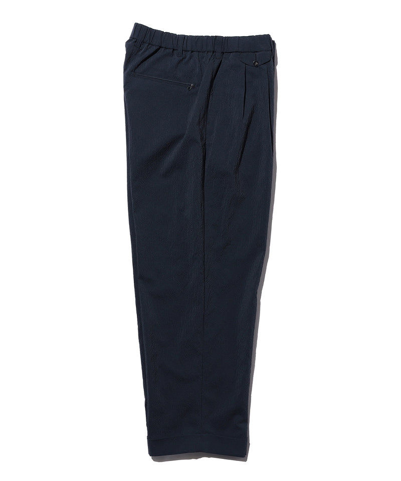 2 Pleats Anywhere(wear) Seersucker Plaid Pant