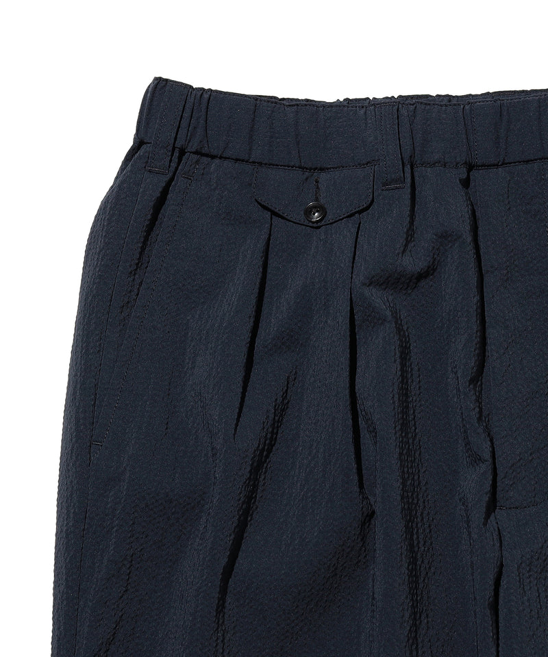 2 Pleats Anywhere(wear) Seersucker Plaid Pant