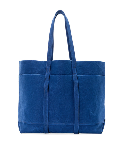 Washed Canvas 6 Pockets Tote Medium
