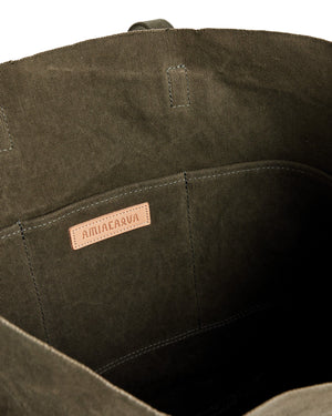  Washed Canvas 6 Pockets Tote Medium 