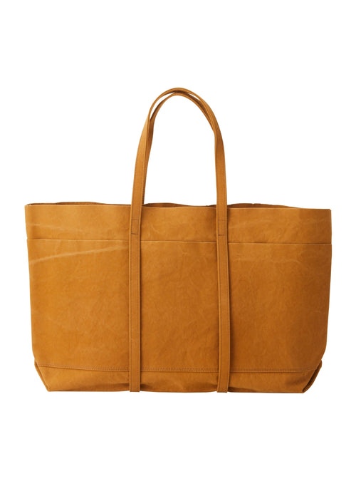 Washed Canvas 6 Pockets Tote Large