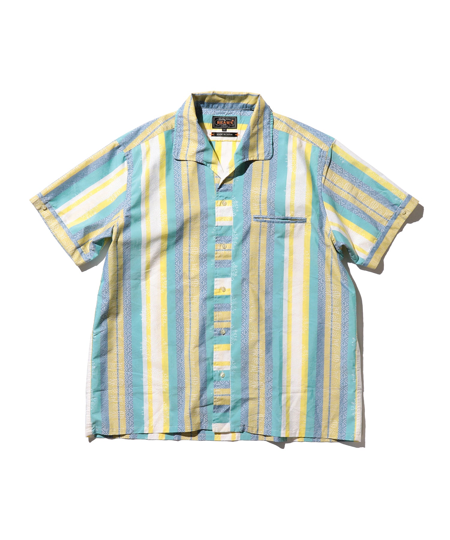SS Italian Collar Bright Jacquard Shirt
