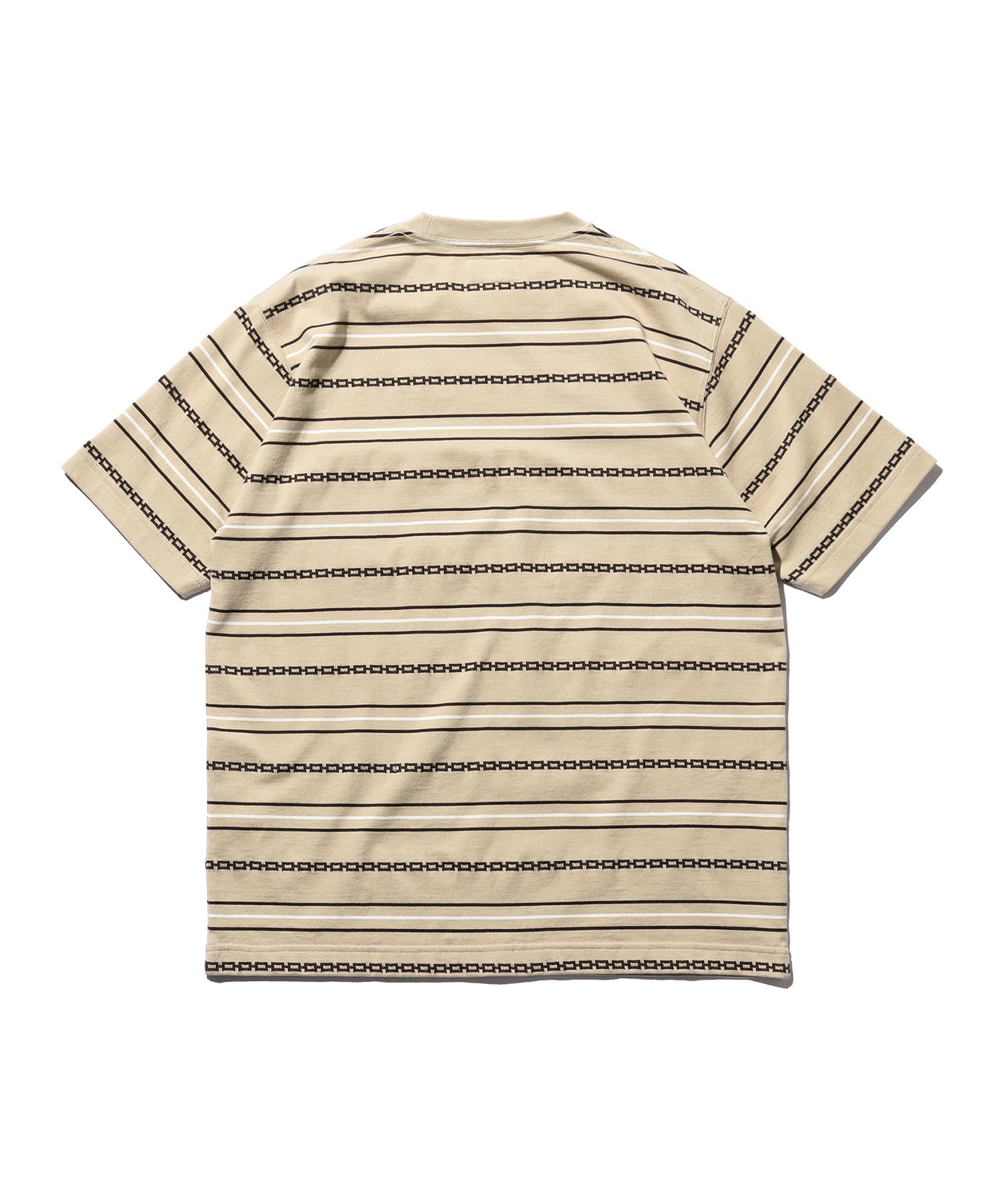 SS Jacquard Stripe Pocket Tee