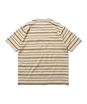  SS Jacquard Stripe Pocket Tee 