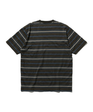  SS Jacquard Stripe Pocket Tee 