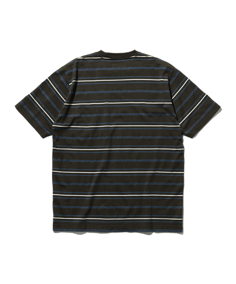 SS Jacquard Stripe Pocket Tee
