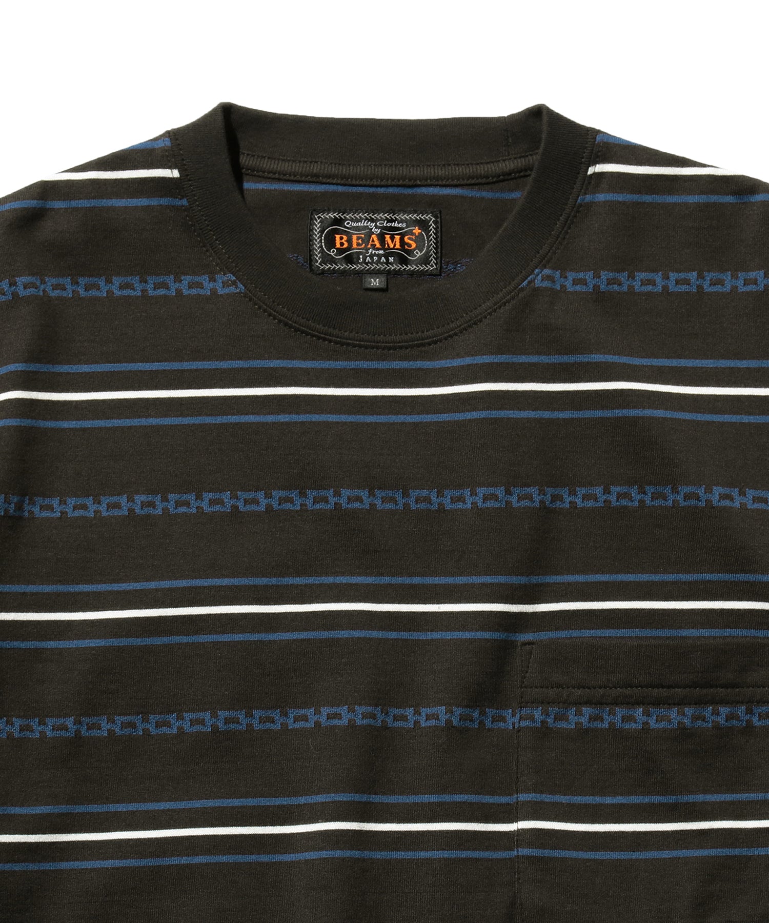 SS Jacquard Stripe Pocket Tee