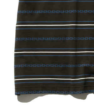  SS Jacquard Stripe Pocket Tee 