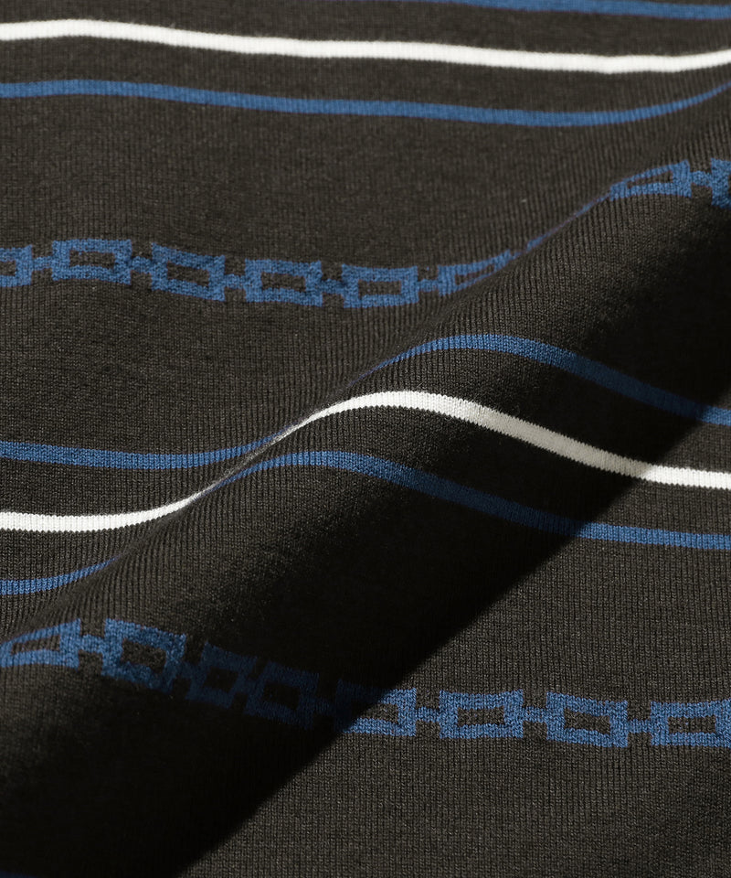 SS Jacquard Stripe Pocket Tee