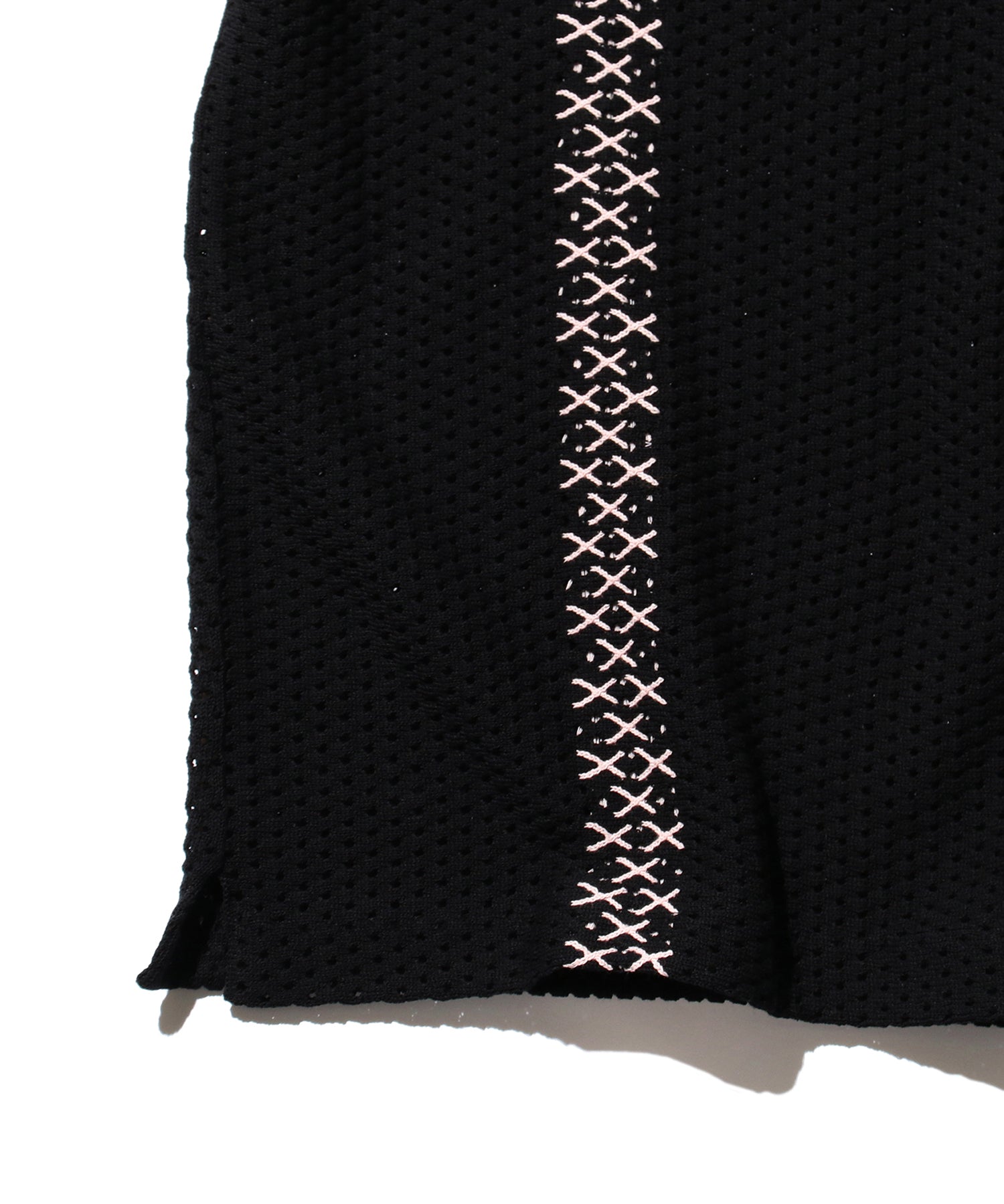 Knit Polo Mesh Stripe