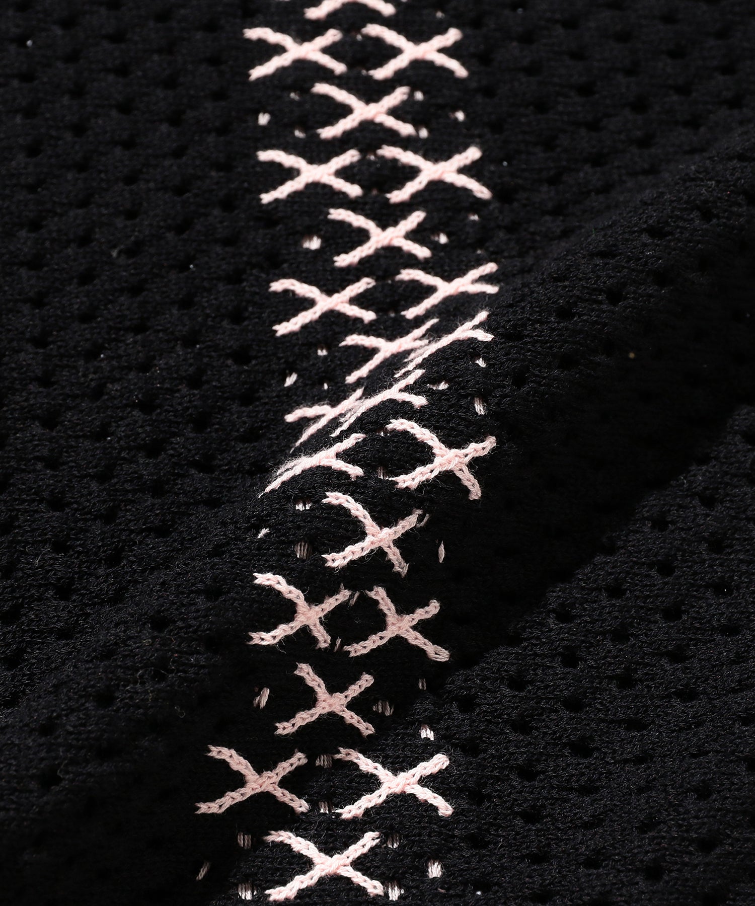 Knit Polo Mesh Stripe