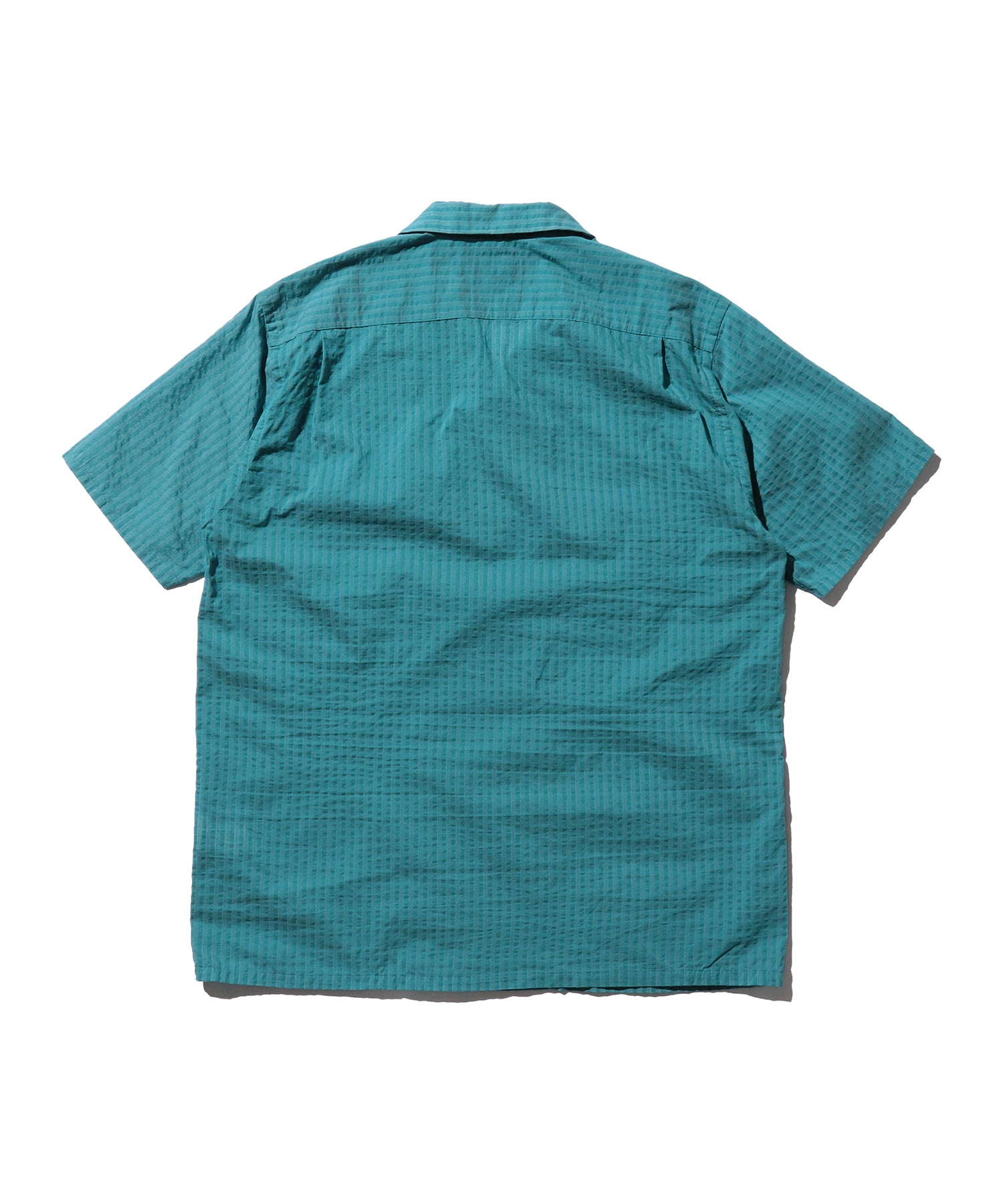 Open Collar Bumpy Stripe