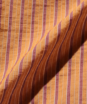  Open Collar Bumpy Stripe 