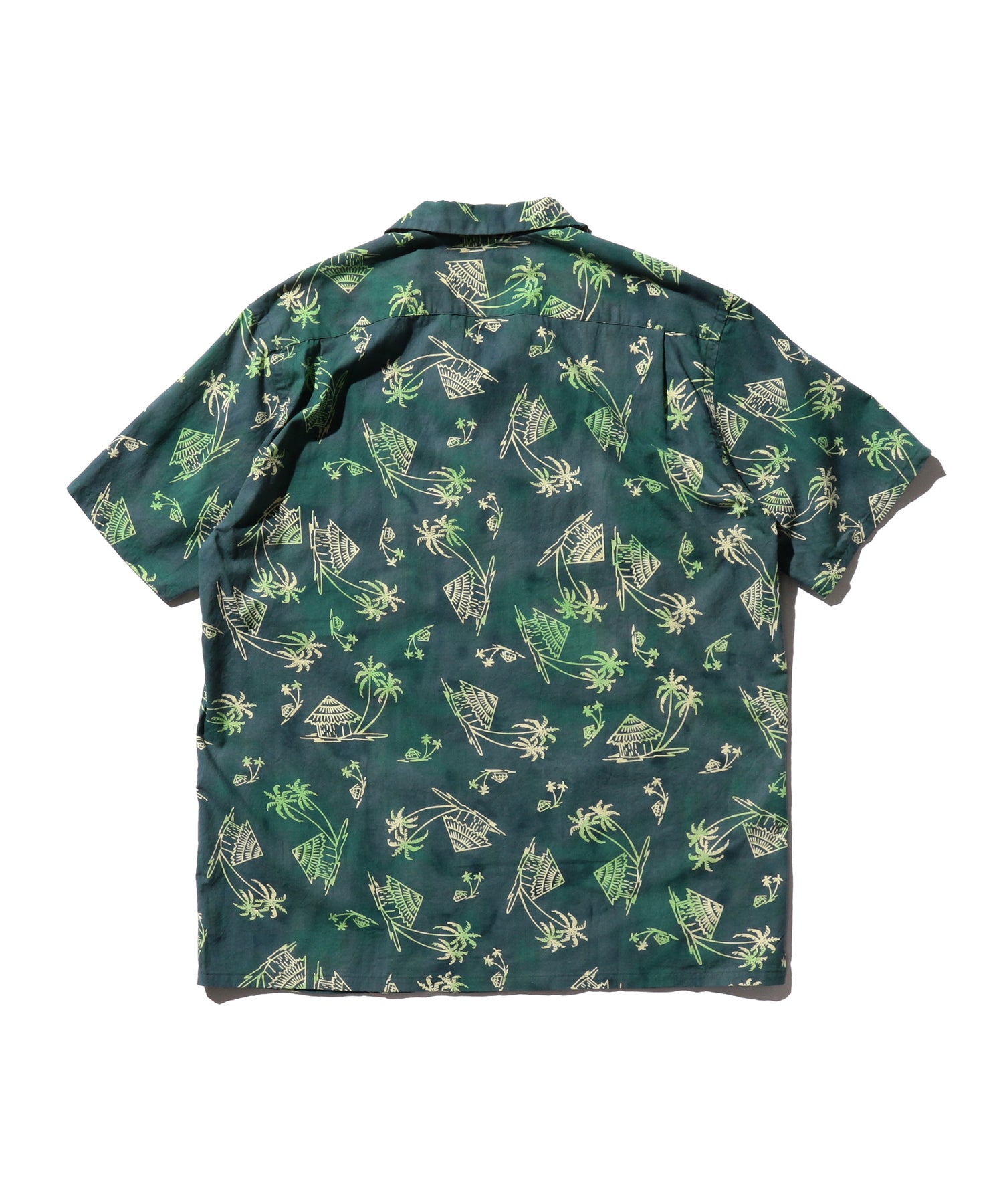 Open Collar Batik Print