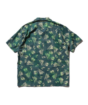  Open Collar Batik Print 