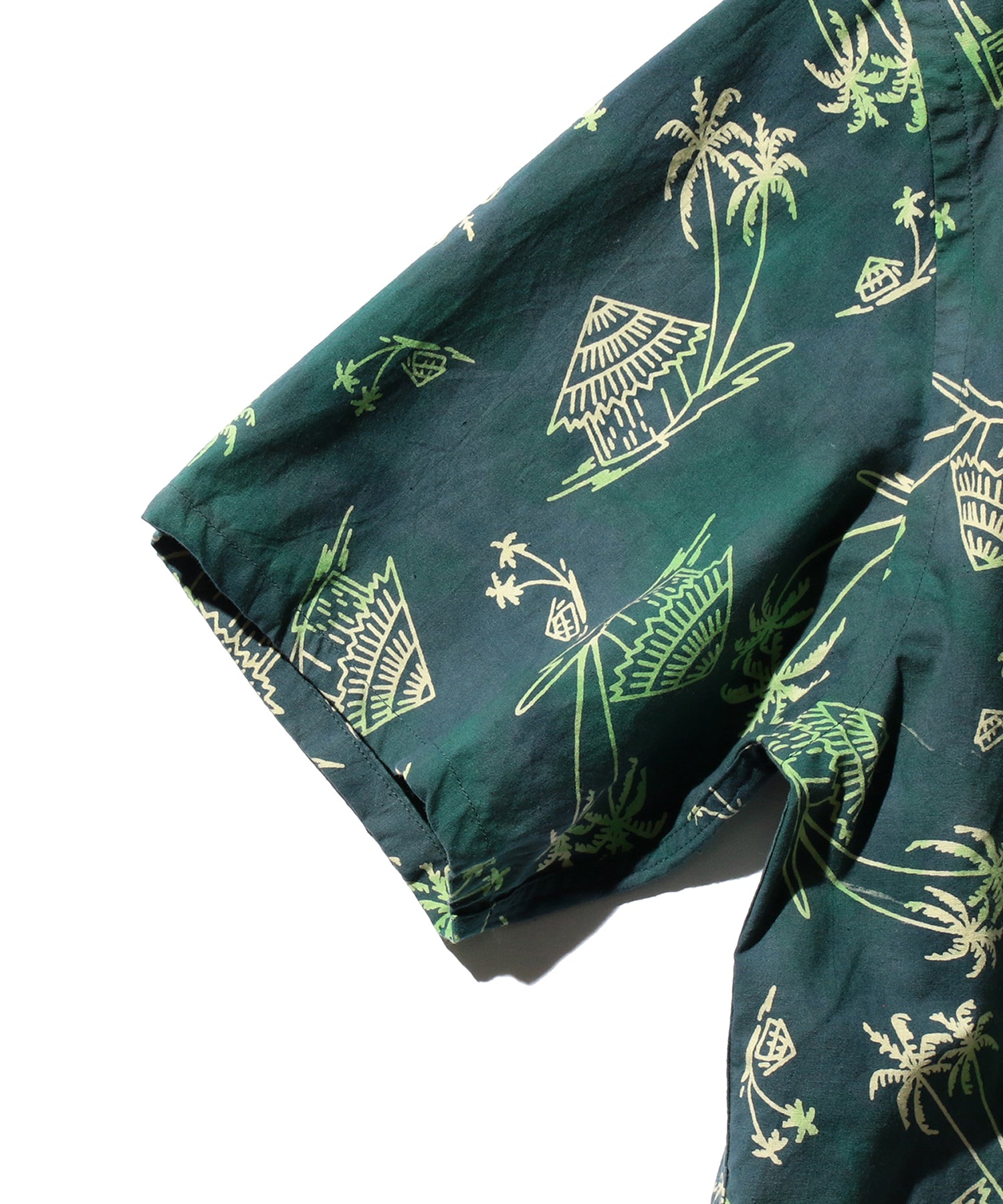 Open Collar Batik Print