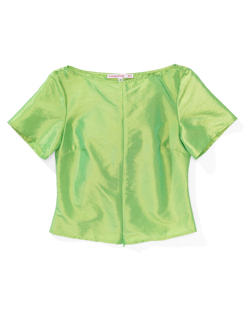 Boat Neck Zip Top