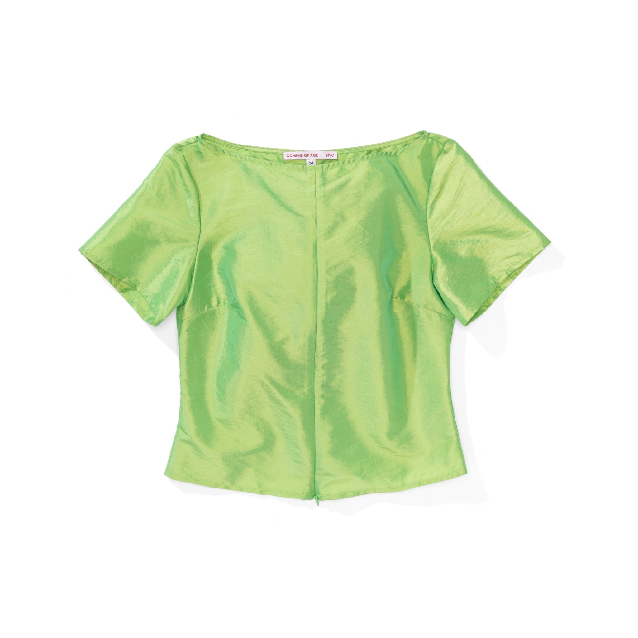 Boat Neck Zip Top