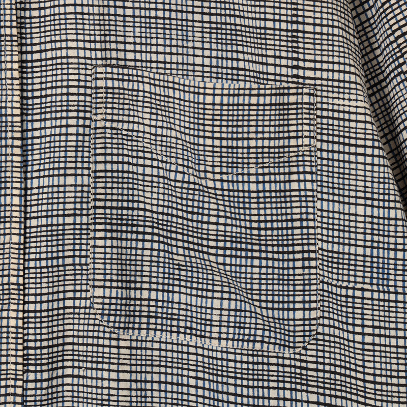 Bubbie Block Printed Button Down Shirt