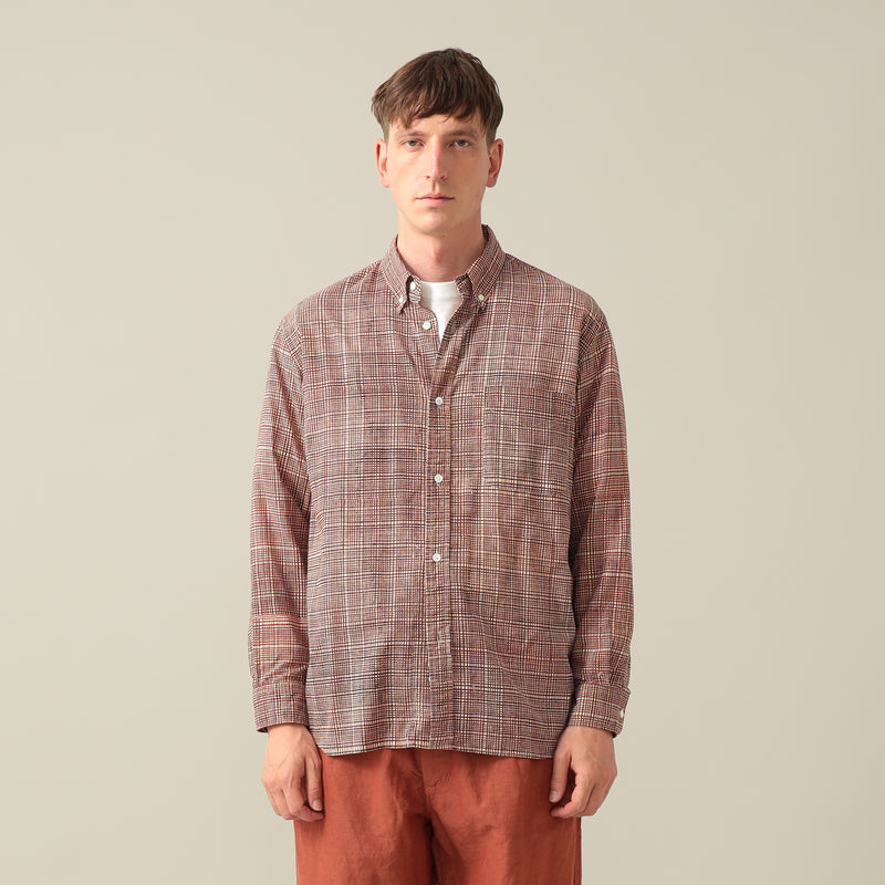 Bubbie Block Printed Button Down Shirt