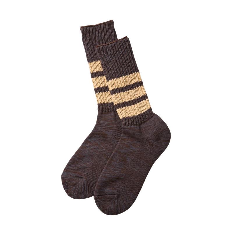Course Ribbed College Color Crew Socks