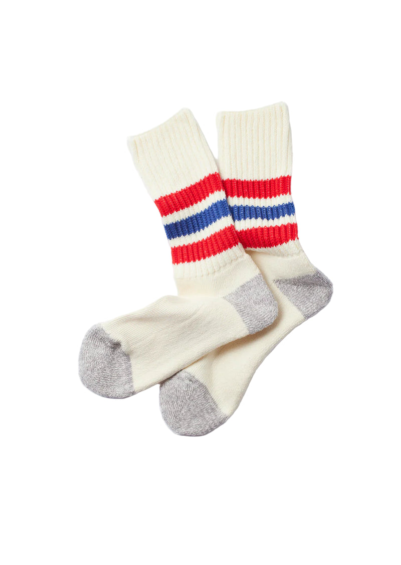 Coarse Ribbed Old School Crew Socks