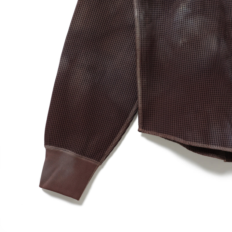 Conan Uneven Dyed Waffle Crew