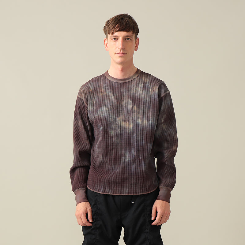 Conan Uneven Dyed Waffle Crew