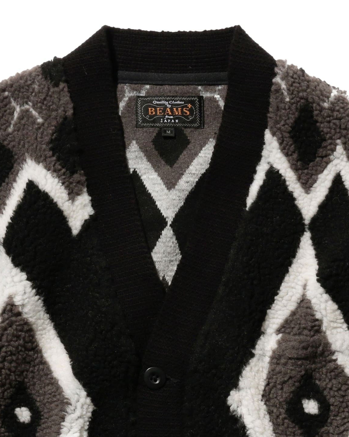 Fleece Jacquard Cardigan