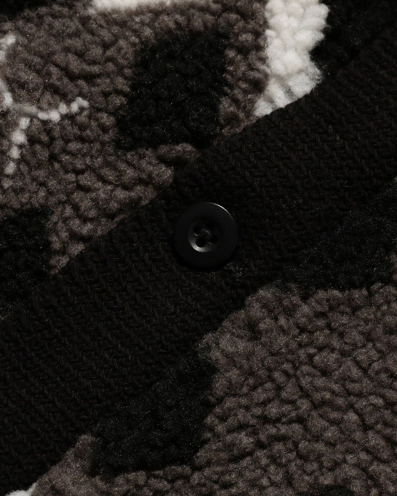 Fleece Jacquard Cardigan