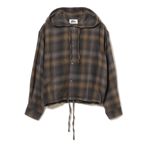 Francis Ombre Hooded Shirt Jacket