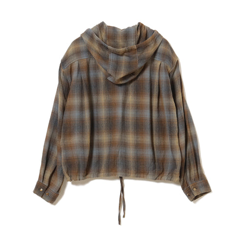 Francis Ombre Hooded Shirt Jacket